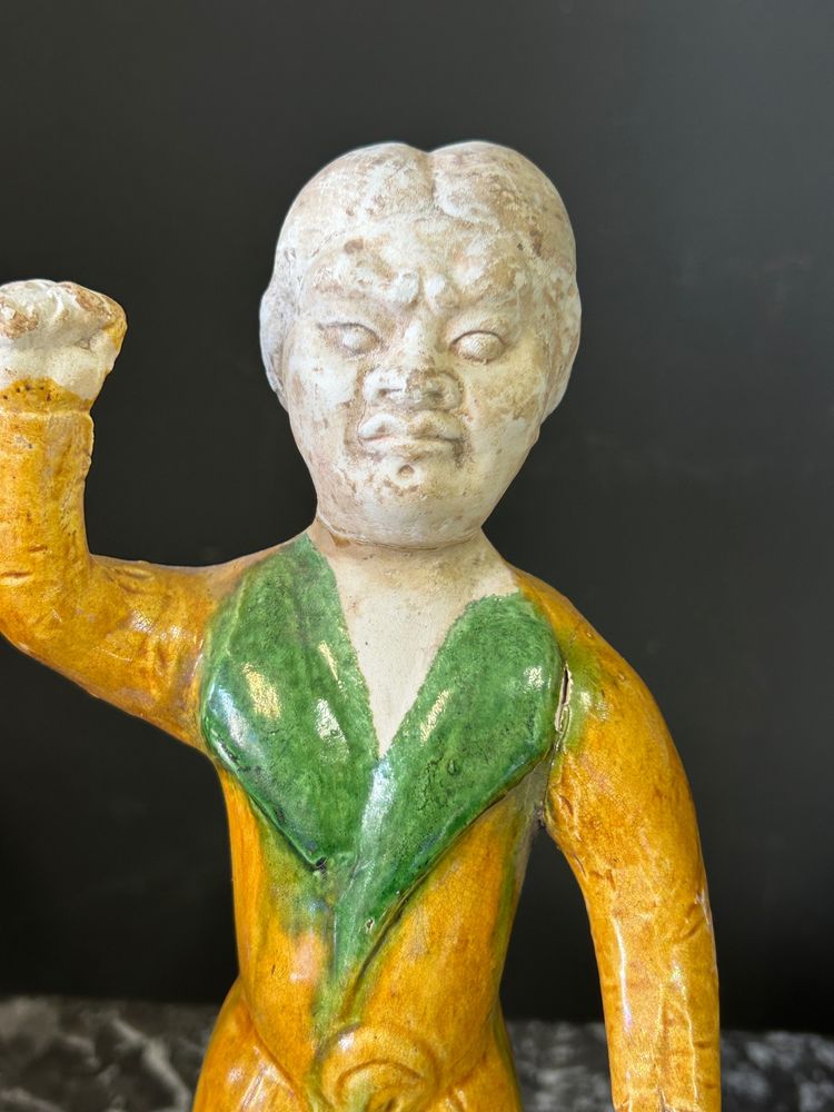 Set di statuette di tre sposi Ceramica cinese Periodo Tang (618-907) dinastia