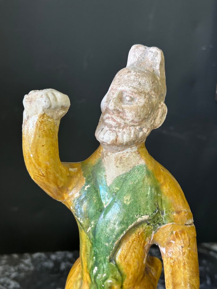 Set di statuette di tre sposi Ceramica cinese Periodo Tang (618-907) dinastia