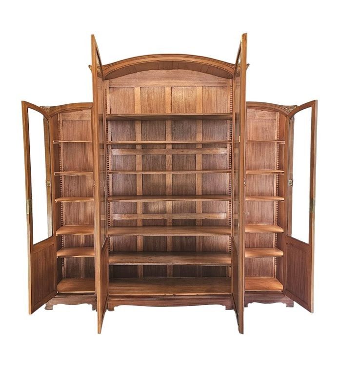 Georges Nowak Large "Aux Orchidées" Library