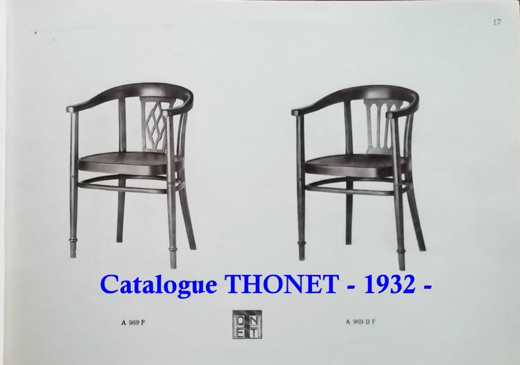 Poltrona Thonet in pelle N° A969 F, 1930 circa, Art déco