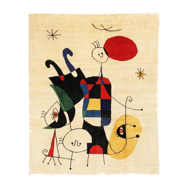 Contemporary rug after Joan Miró 250x200 cm