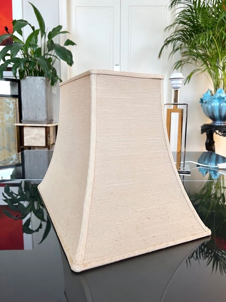 Paralume a pagoda per lampada in metallo cromato - Design Moderno Vintage 1970 - 1980
