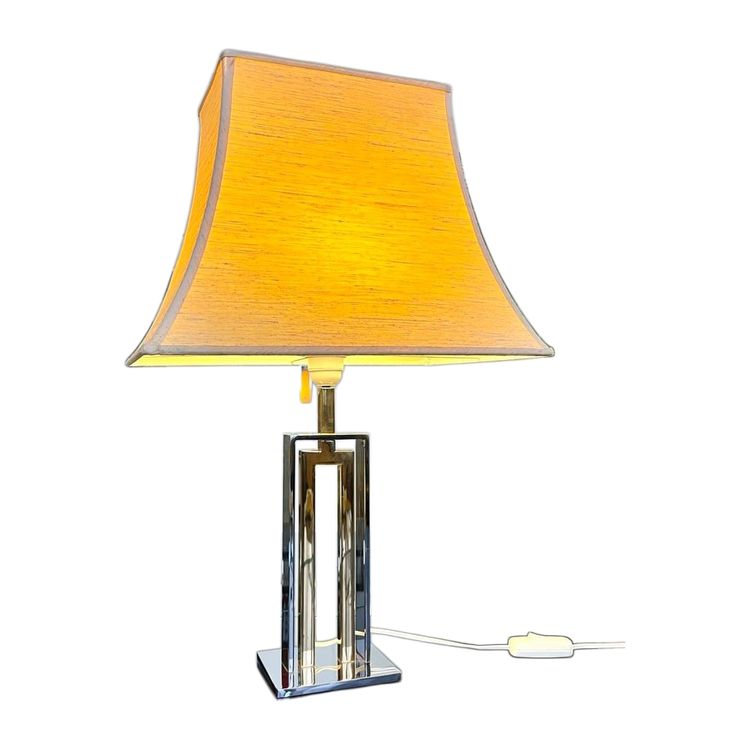 Paralume a pagoda per lampada in metallo cromato - Design Moderno Vintage 1970 - 1980
