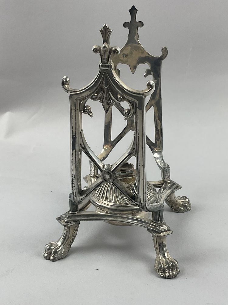 Samowar aus versilbertem Metall englischer Stil