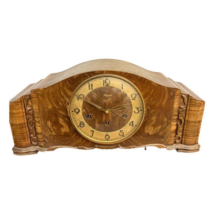 Horloge de table/cheminée ancienne Kienzle art Deco 1930, 46x23x16cm