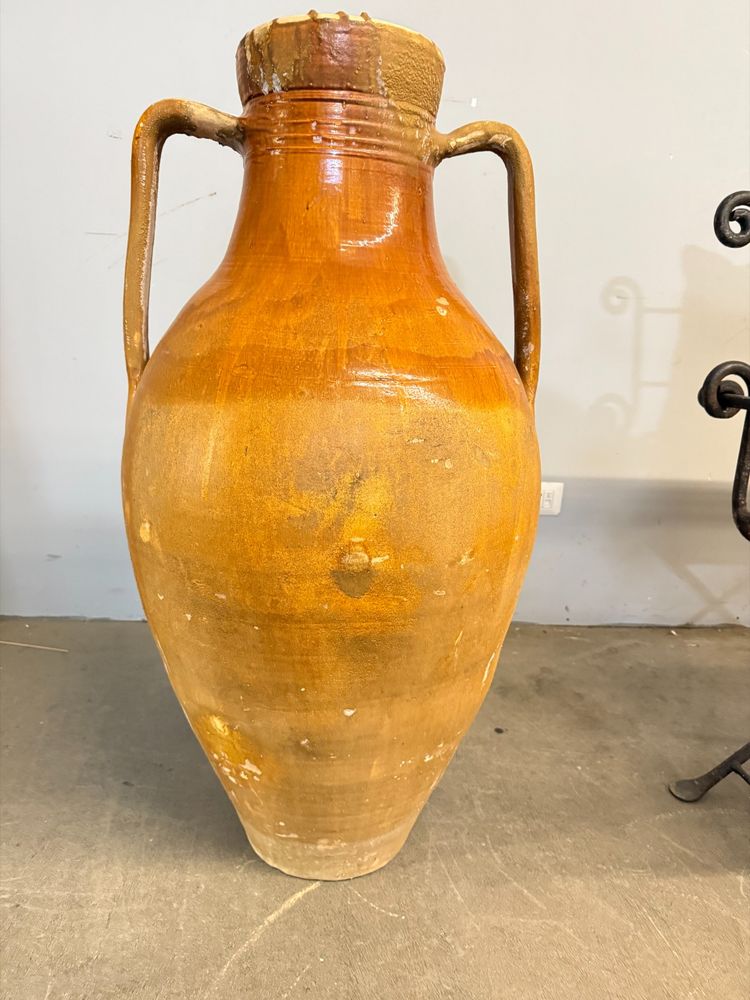 Antique large jar Capasone Pugliese XIX oil container 106x55