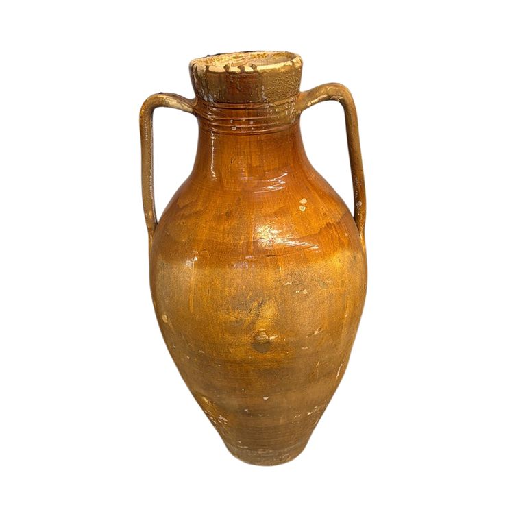 Antique large jar Capasone Pugliese XIX oil container 106x55