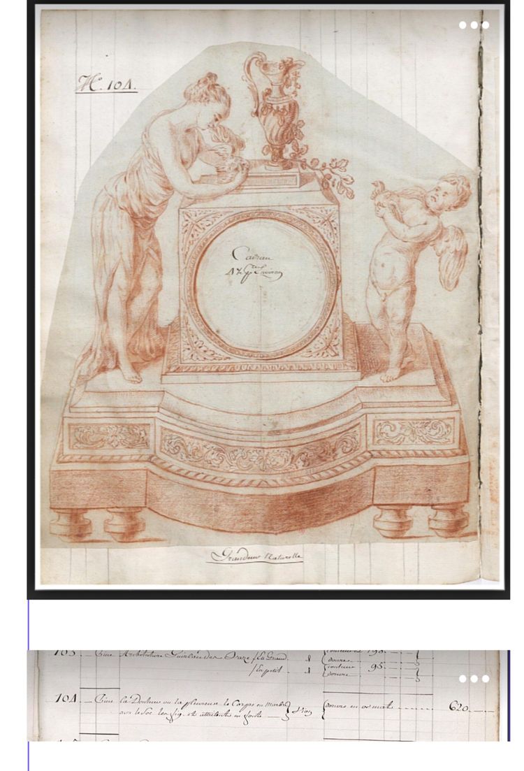 Uhr aus vergoldeter Bronze und Marmor, 18. Jahrhundert, „Schmerz“ oder „der Trauernde“, zugeschriebe