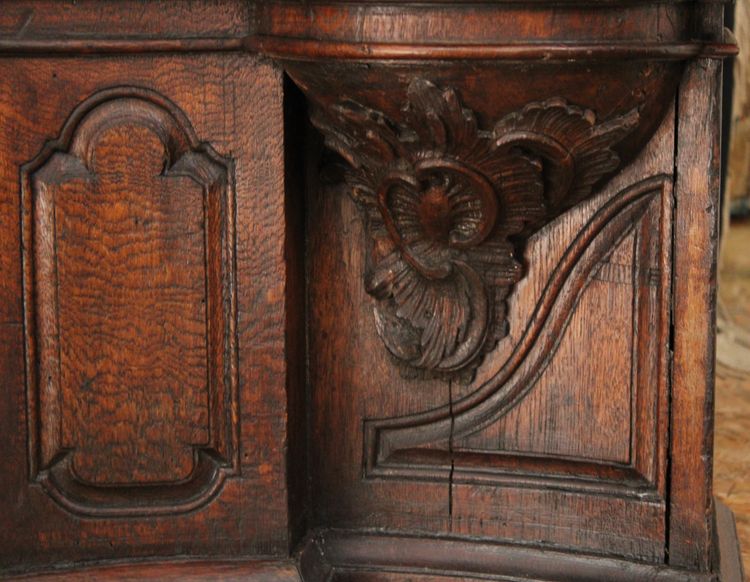 Grande libreria in rovere, Luigi XV, riutilizzata dal XVIII secolo