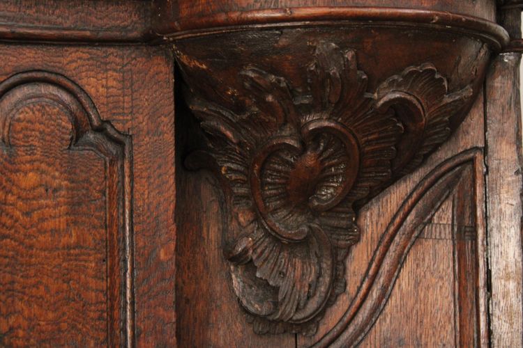 Grande libreria in rovere, Luigi XV, riutilizzata dal XVIII secolo