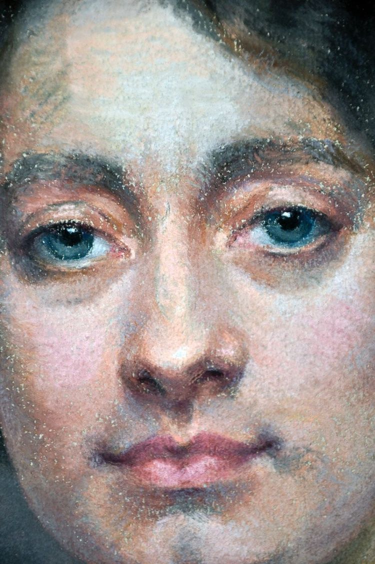 Pastel signé Laura Muntz 1909
