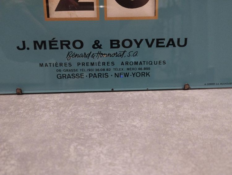Calendrier perpétuel de Gerrer  sur le thème du parfum