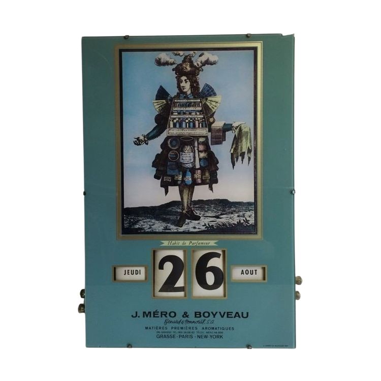 Calendrier perpétuel de Gerrer  sur le thème du parfum
