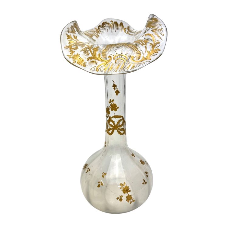 Baccarat - Vase à décor floral 