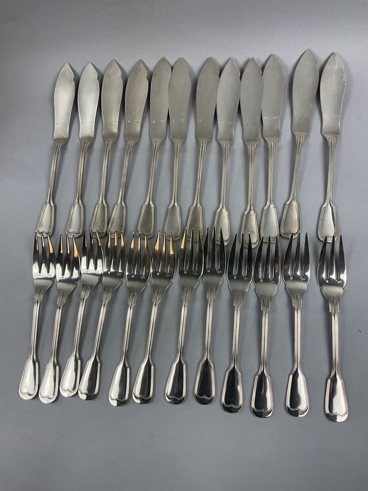 24 couverts à poisson modèle au filet ERCUIS 