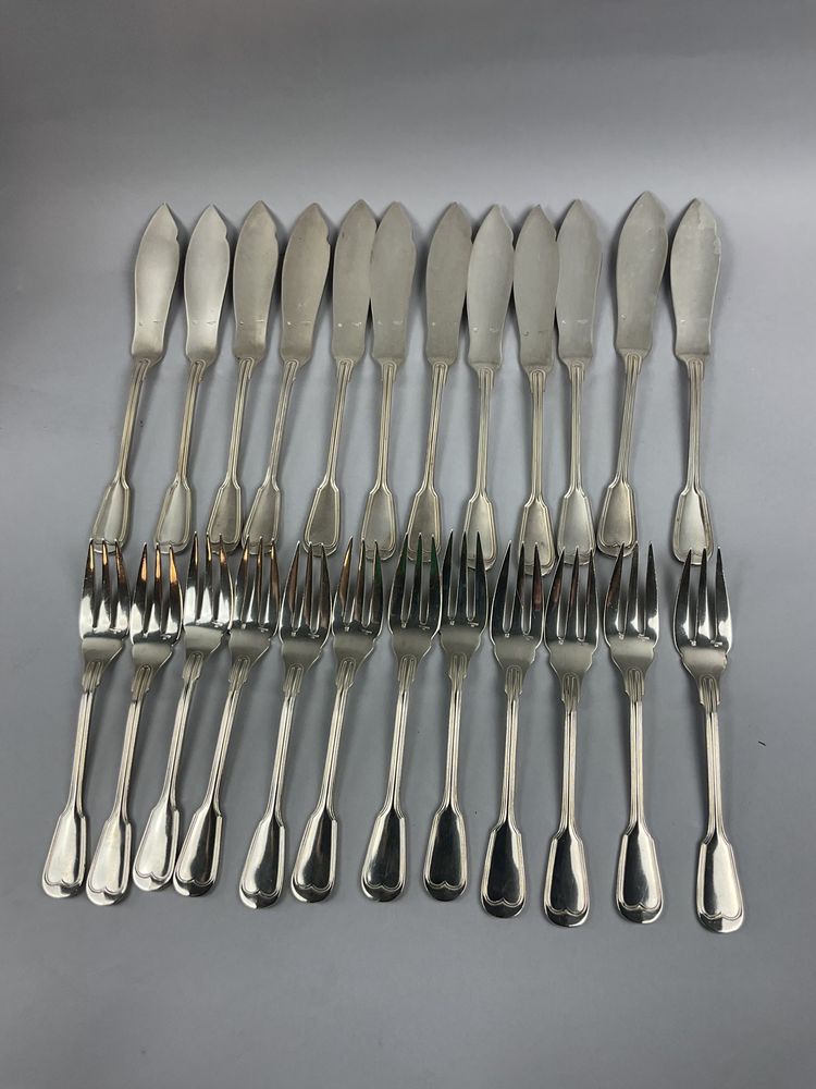 24 couverts à poisson modèle au filet ERCUIS 