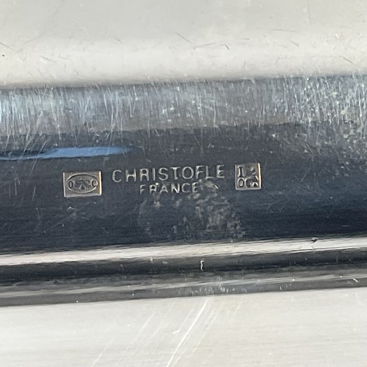 Servierplatte aus versilbertem Metall Christofle