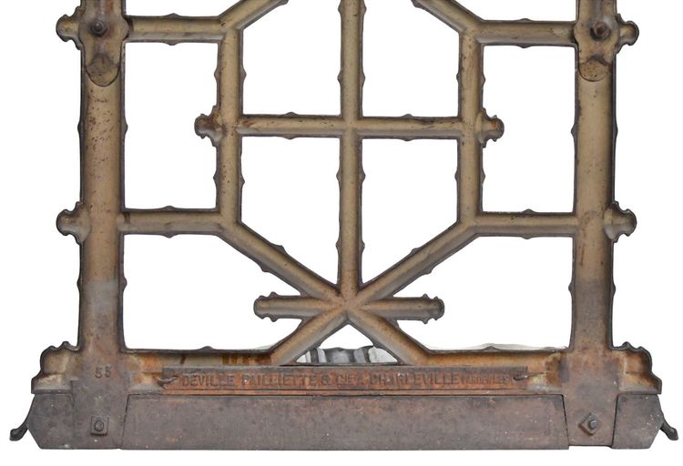 Bamboo style cast iron coat rack by Deville Pailliette & Cie Fondeur, Charleville Ardennes