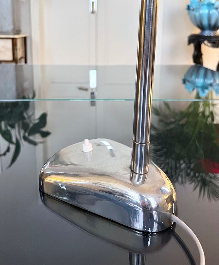 Lampe De Bureau Vintage Métal chromé - Atelier Design Industriel XXe siècle