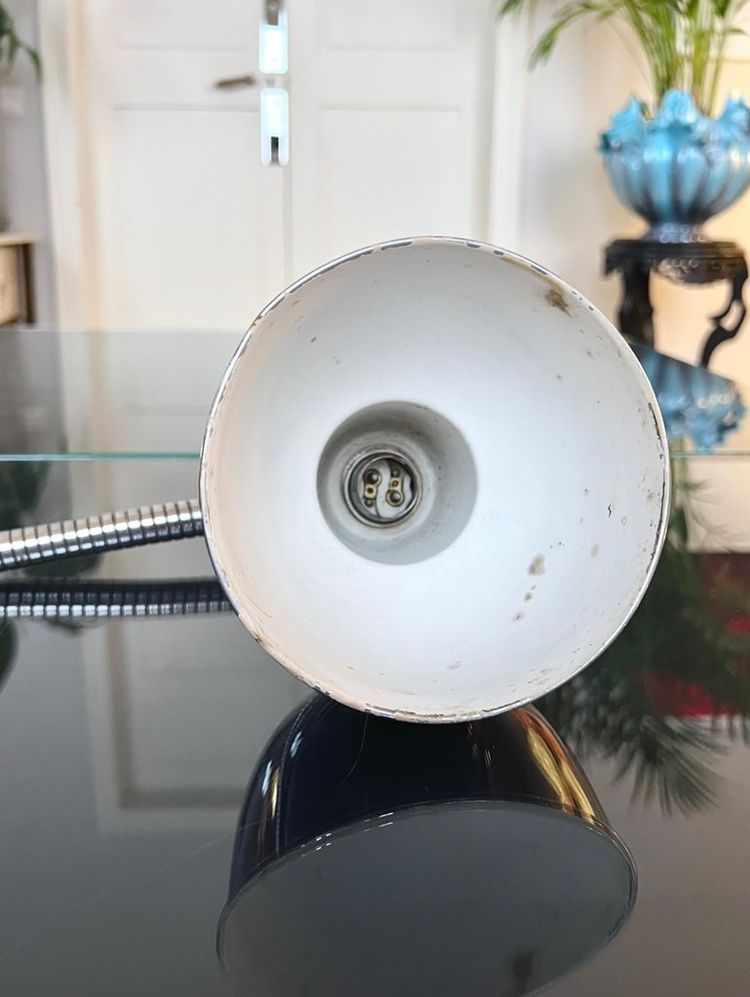 Lampe De Bureau Vintage Métal chromé - Atelier Design Industriel XXe siècle