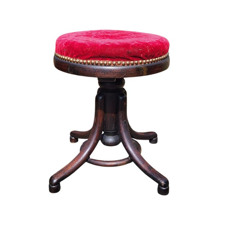 Piano Hocker mit Schraube, Thonet XIX.