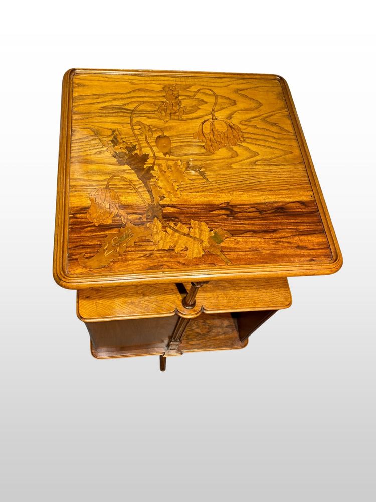 Emile Gallé, Revolving bookcase, Art Nouveau furniture