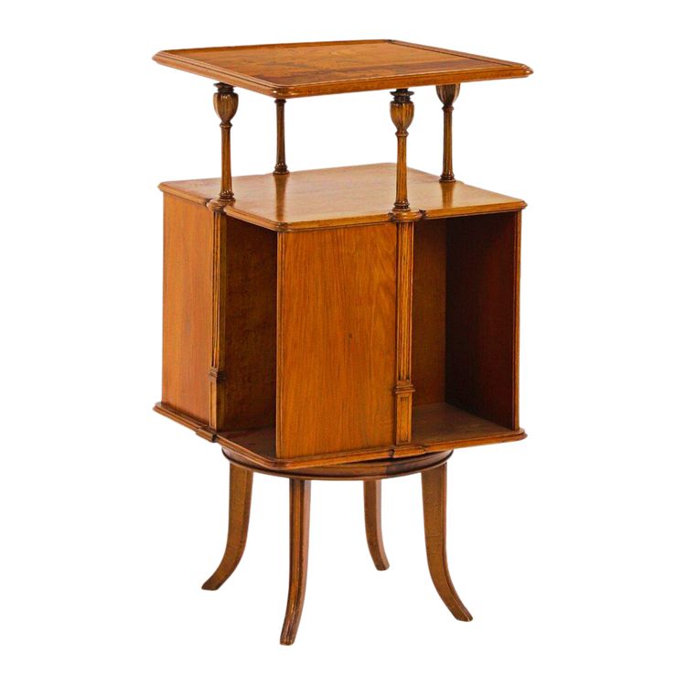 Emile Gallé, Revolving bookcase, Art Nouveau furniture