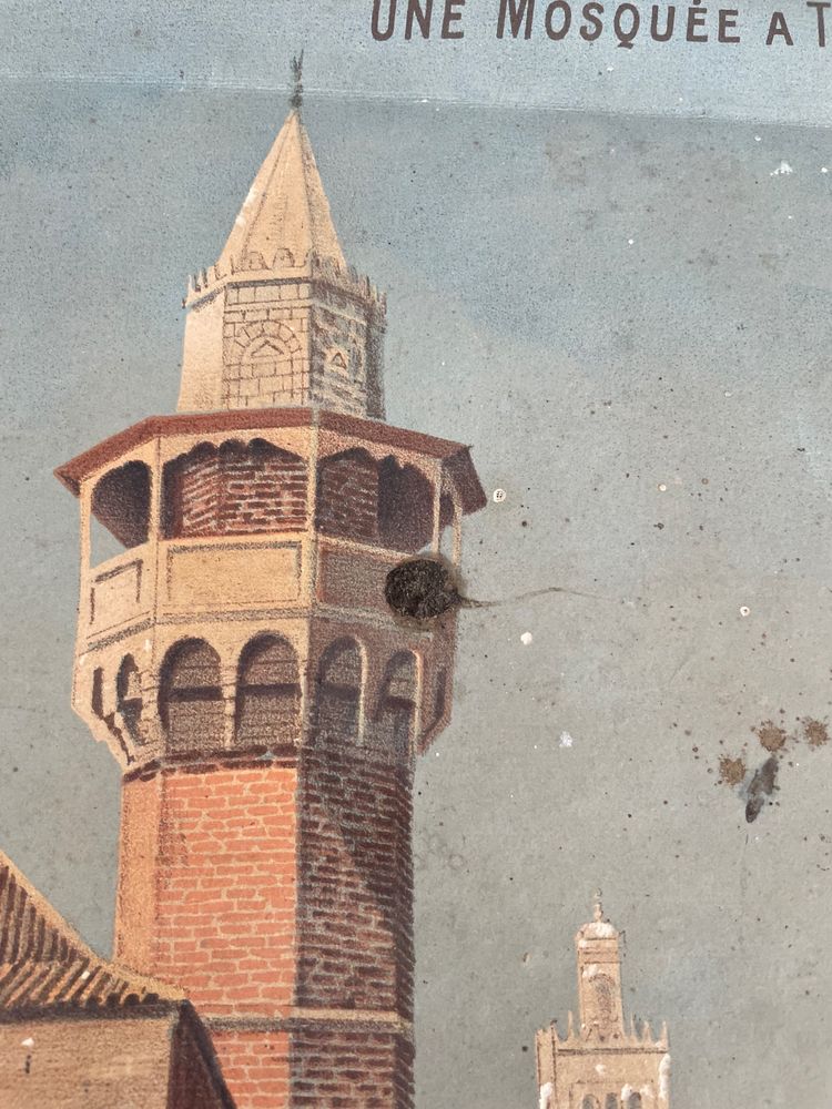 Hugo d’Alesi - La Tunisie Affiche Entoilée Voyages Circa 1892