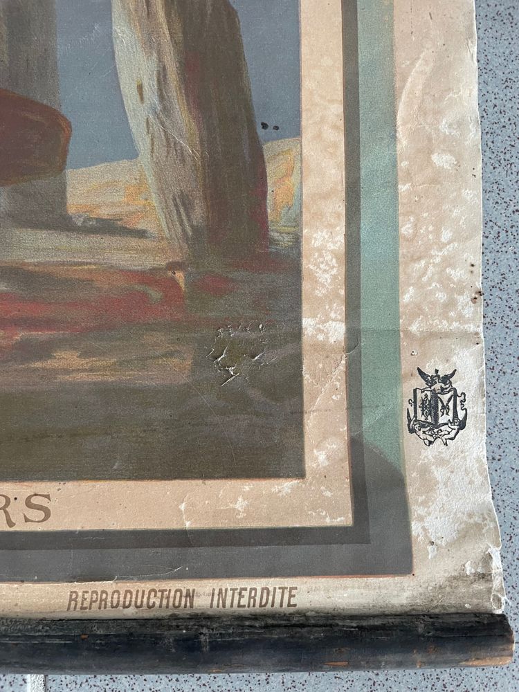 Hugo d'Alesi - La Bretagne Belle Île en Mer (Bretagna, una bella isola in mare) Poster Entoilée Voyages Circa 1890