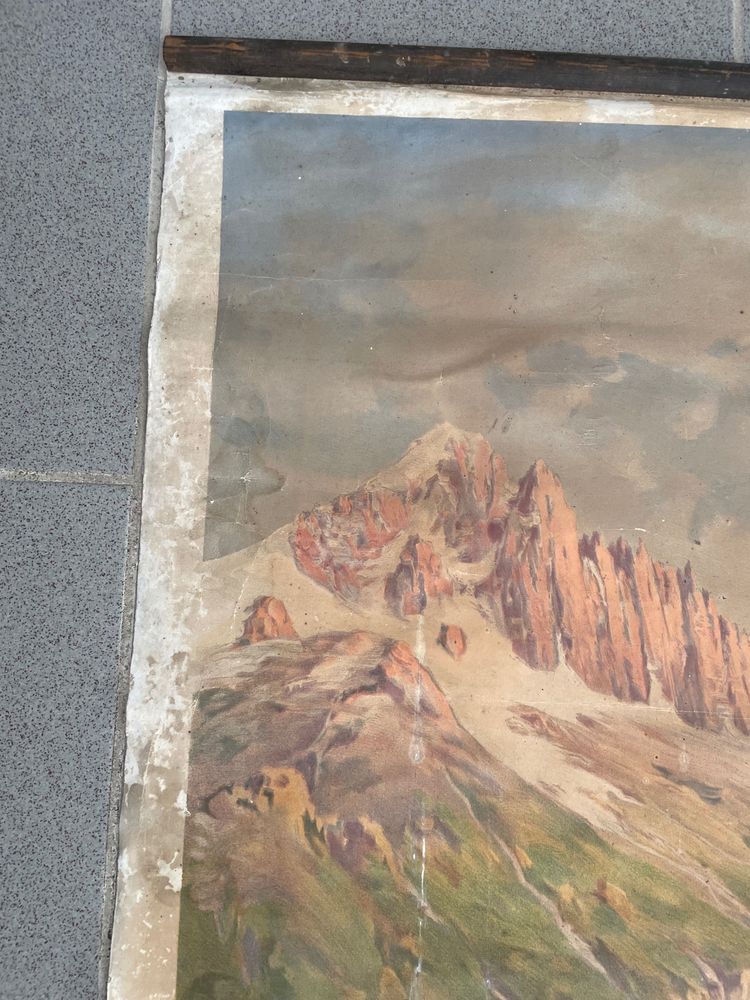 Hugo d'Alesi - Le Mont Blanc Mer de Glace Framed Travel Poster Circa 1890