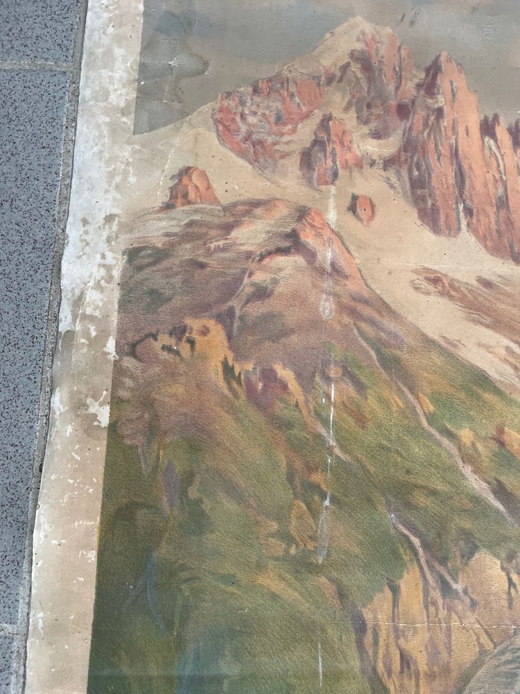 Hugo d'Alesi - Le Mont Blanc Mer de Glace Framed Travel Poster Circa 1890