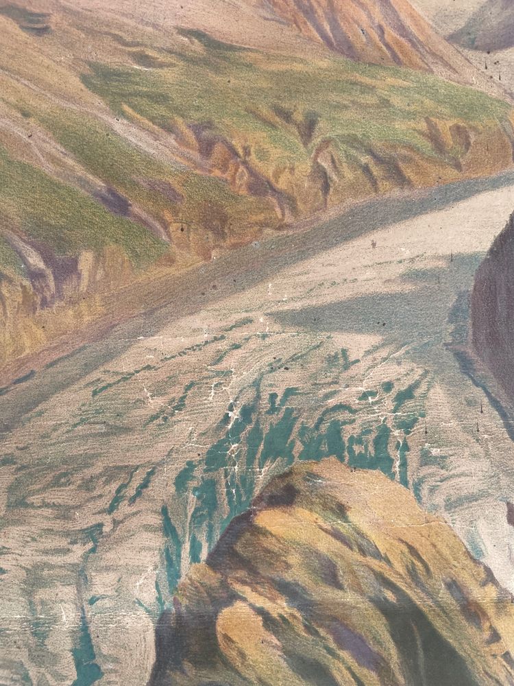 Hugo d'Alesi - Le Mont Blanc Mer de Glace Framed Travel Poster Circa 1890