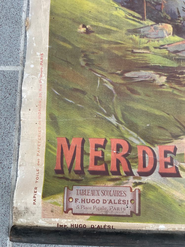 Hugo d'Alesi - Le Mont Blanc Mer de Glace Framed Travel Poster Circa 1890