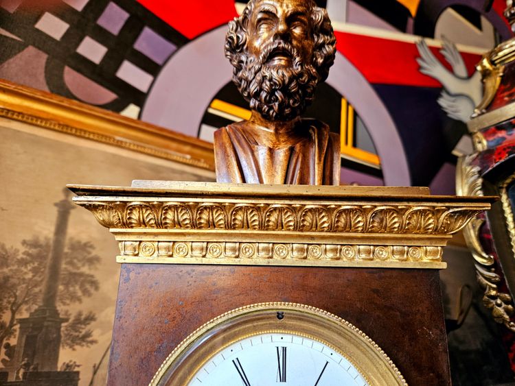 Orologio a bitta con busto di Omero 1820 ca.