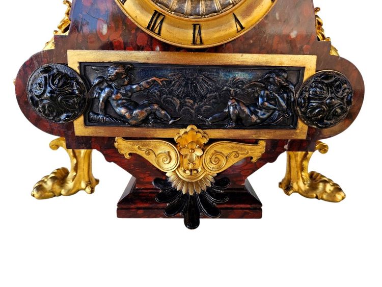 19th century Etruscan style mantel set Henri Picard