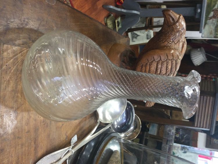 Carafe à hélice XIXe 