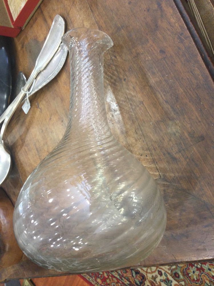 Carafe à hélice XIXe 