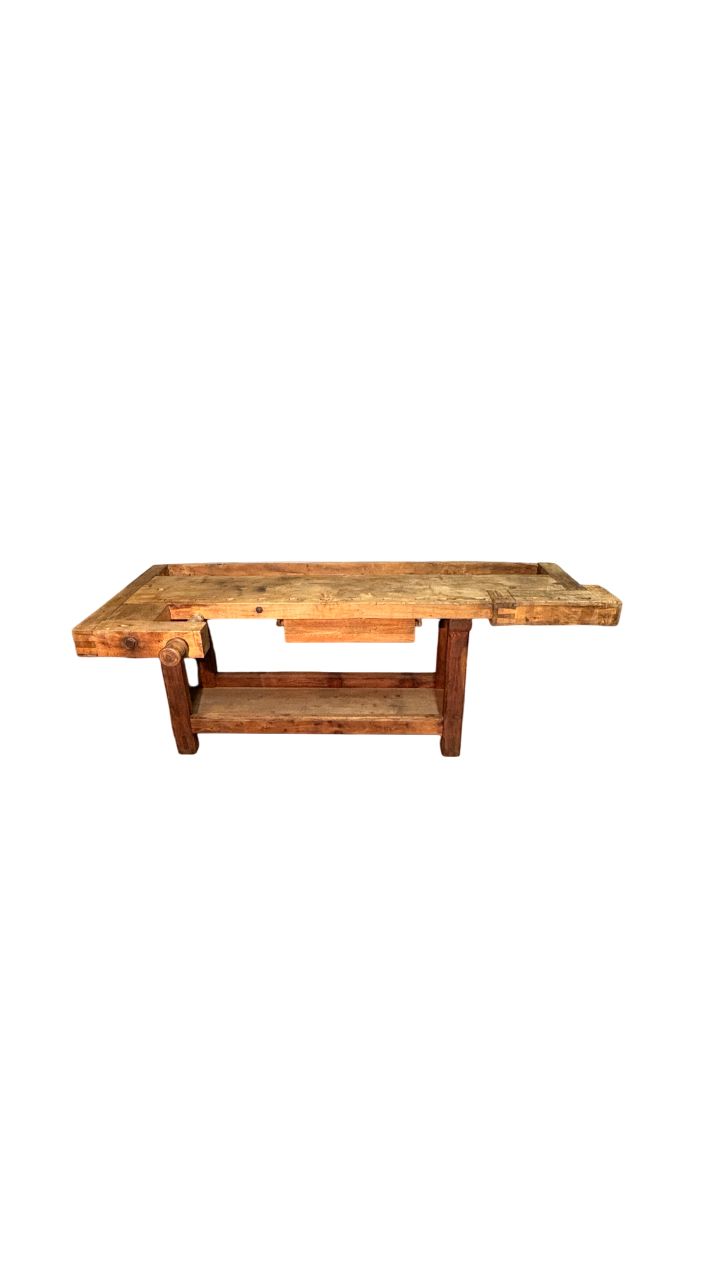 Carpenter's table in apple tree 1800s