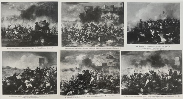 Schlacht zwischen Reitern, Antonio Calza (Verona, 1653 - Verona 1725)