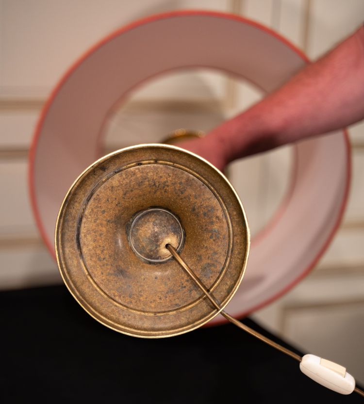 Lamp made from a 19th-century candle pick