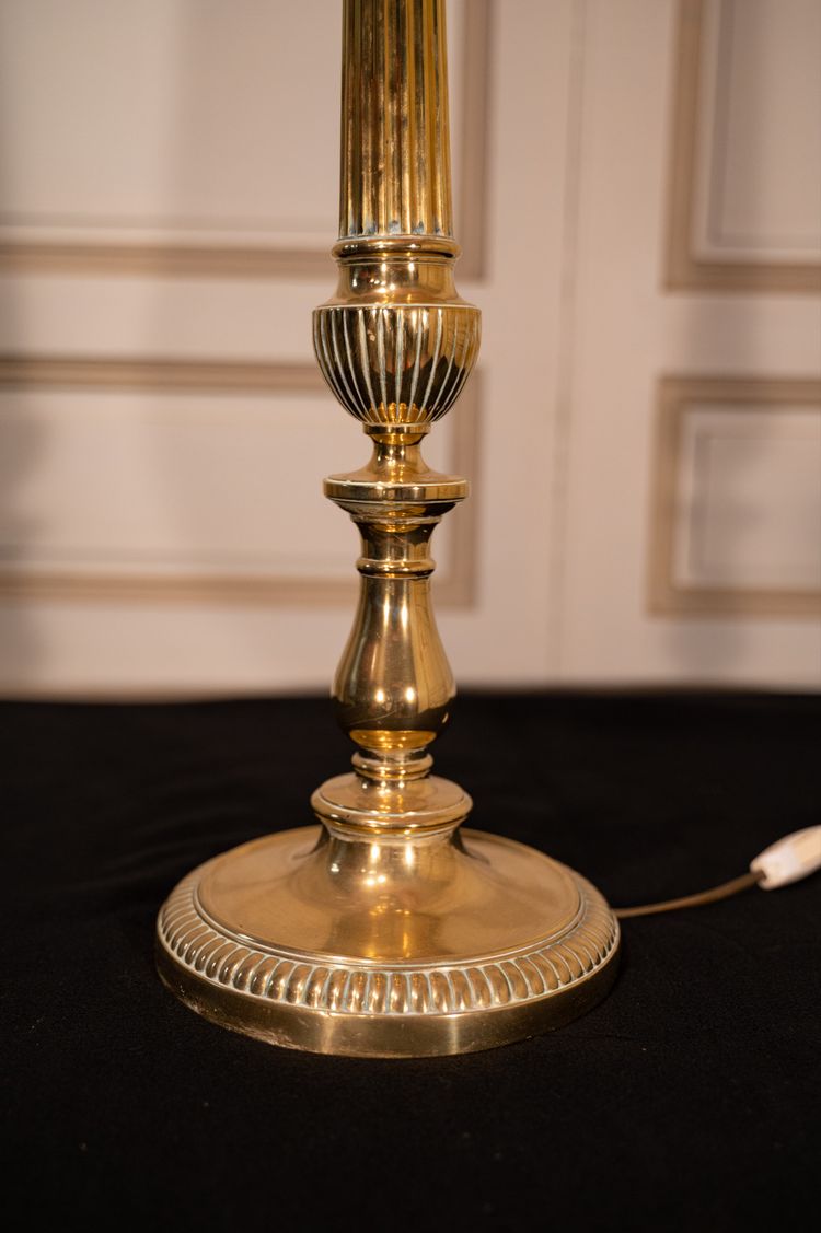 Lamp made from a 19th-century candle pick