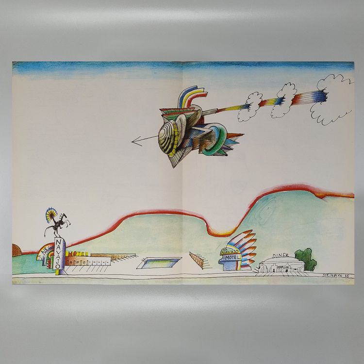 Saul Steinberg "Derriere Le Miroir" n. 157 avec quatorze lithographies de Maeght Editeur.