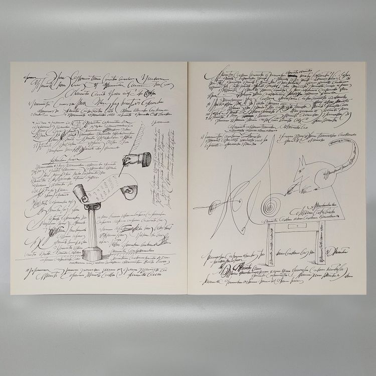 Saul Steinberg "Derriere Le Miroir" n. 157 avec quatorze lithographies de Maeght Editeur.