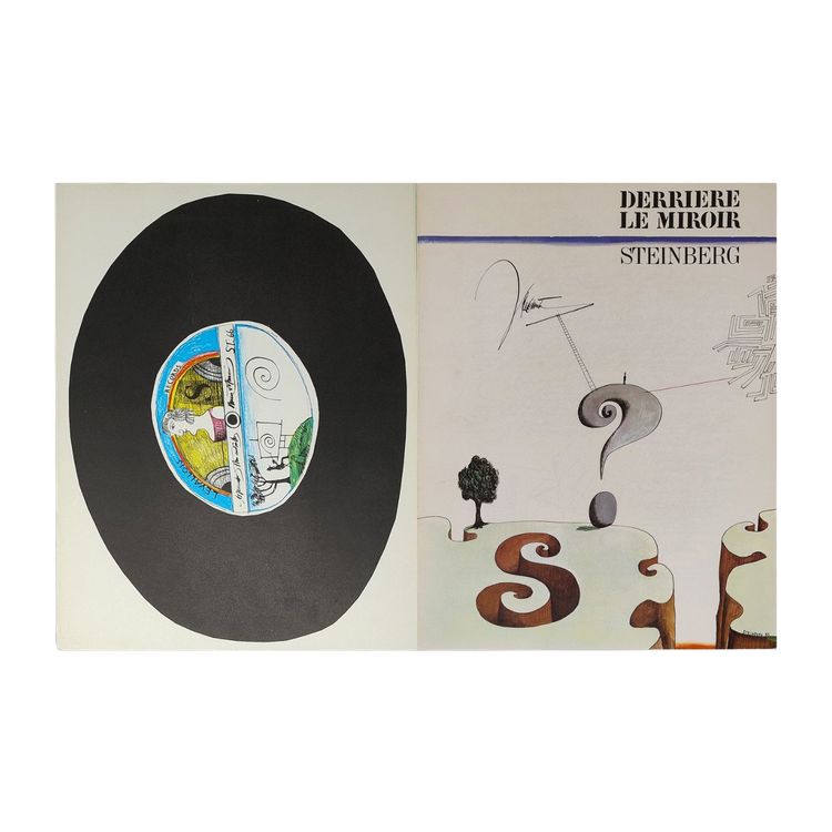 Saul Steinberg "Derriere Le Miroir" n. 157 avec quatorze lithographies de Maeght Editeur.