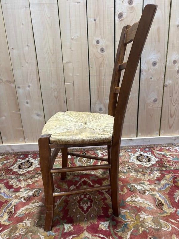 Série de 4 chaises paillées 