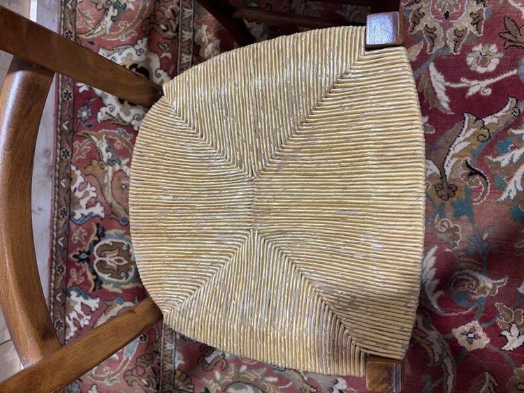Série de 4 chaises paillées 