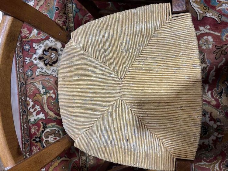 Série de 4 chaises paillées 