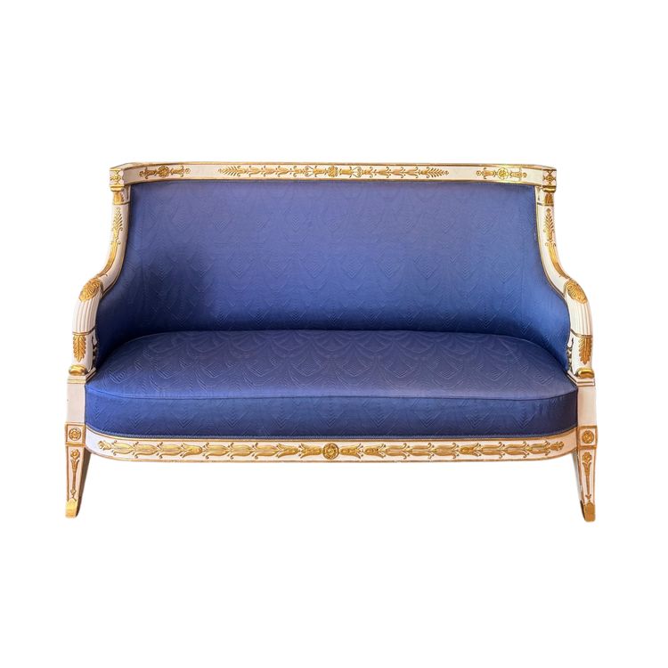 Canapé d’époque Empire, dans le goût de Jacob-Desmalter ou Marcion.