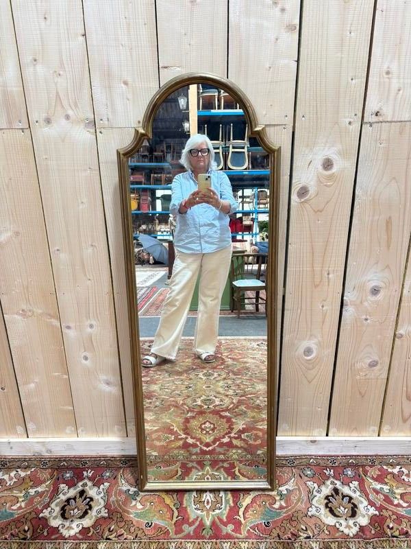 Miroir entre 2 en bois doré 