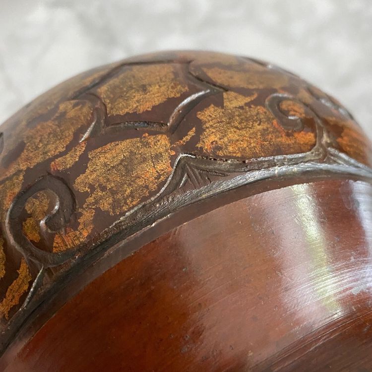 Bronze bowl with gilding Vietnam 20th century